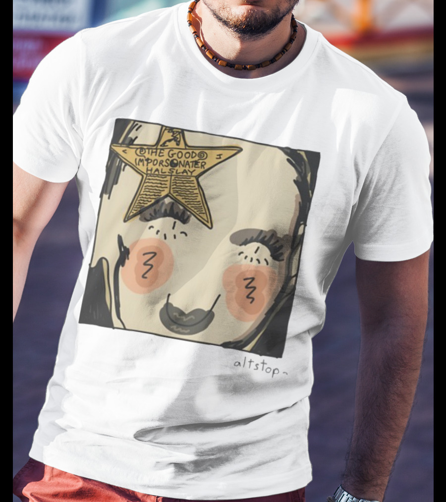 The Good Impersonator Halsey Altstop Star Face Sketch T-Shirt