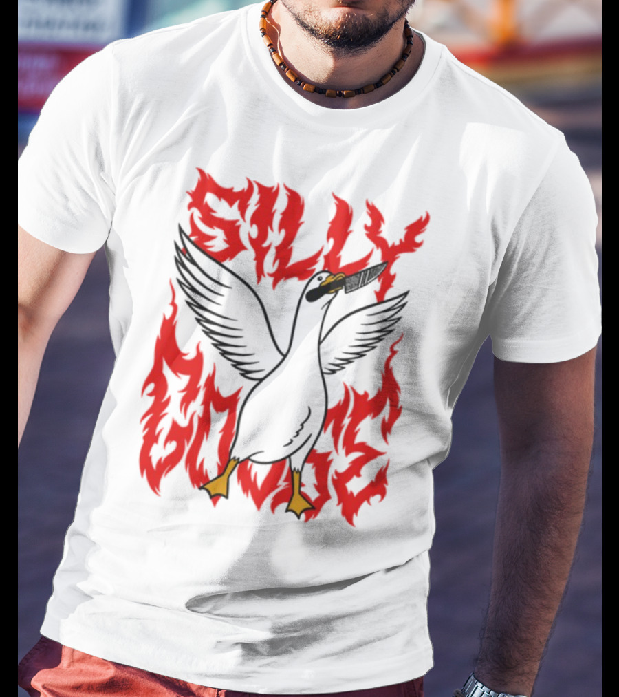 Silly Goose Tragic Girls Flame Style T-Shirt