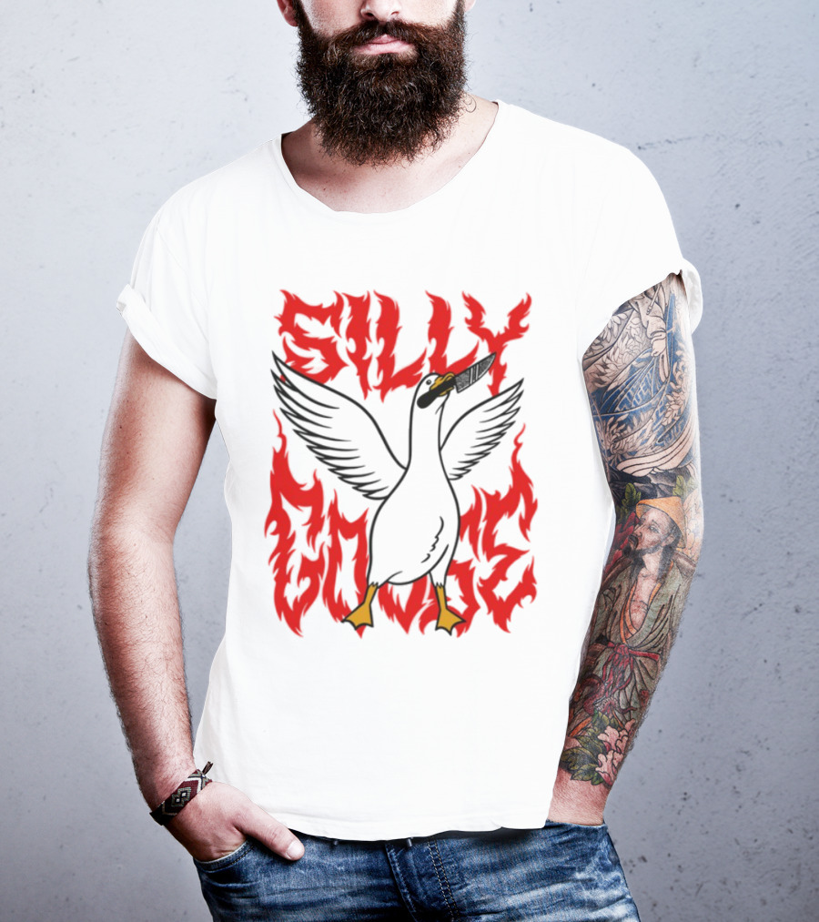 Silly Goose Tragic Girls Flame Style T-Shirt