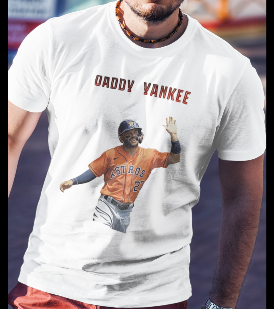 Daddy Yankee Jose Altuve Houston Astros Baseball Star T-Shirt