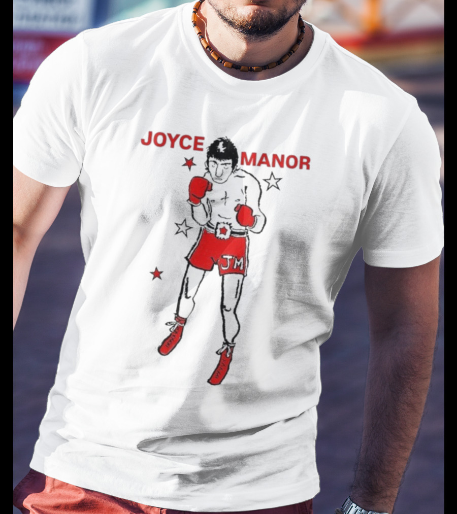 Joyce Manor JM Boxer With Red Gloves And Stars T-Shirt