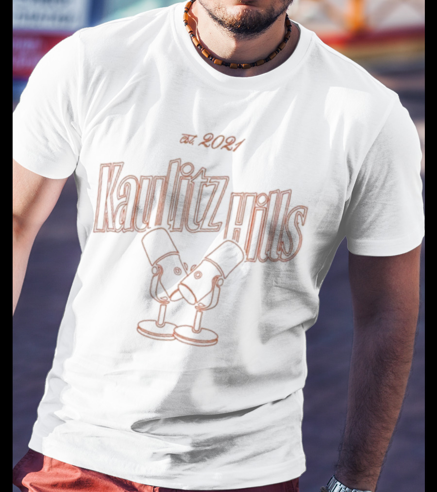 Kaulitz Hills Est 2021 Podcast Celebratory Mic Cheers T-Shirt