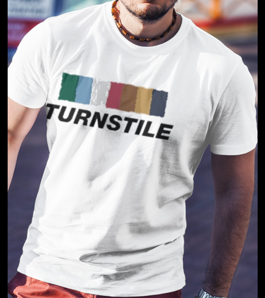 Turnstile Color Wall Palette Vibrant Stripes T-Shirt