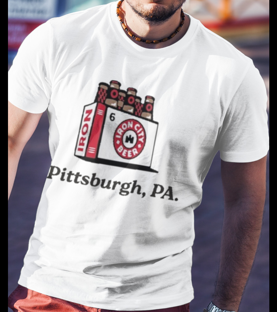 Pittsburgh PA Iron City Beer 6 Pack T-Shirt