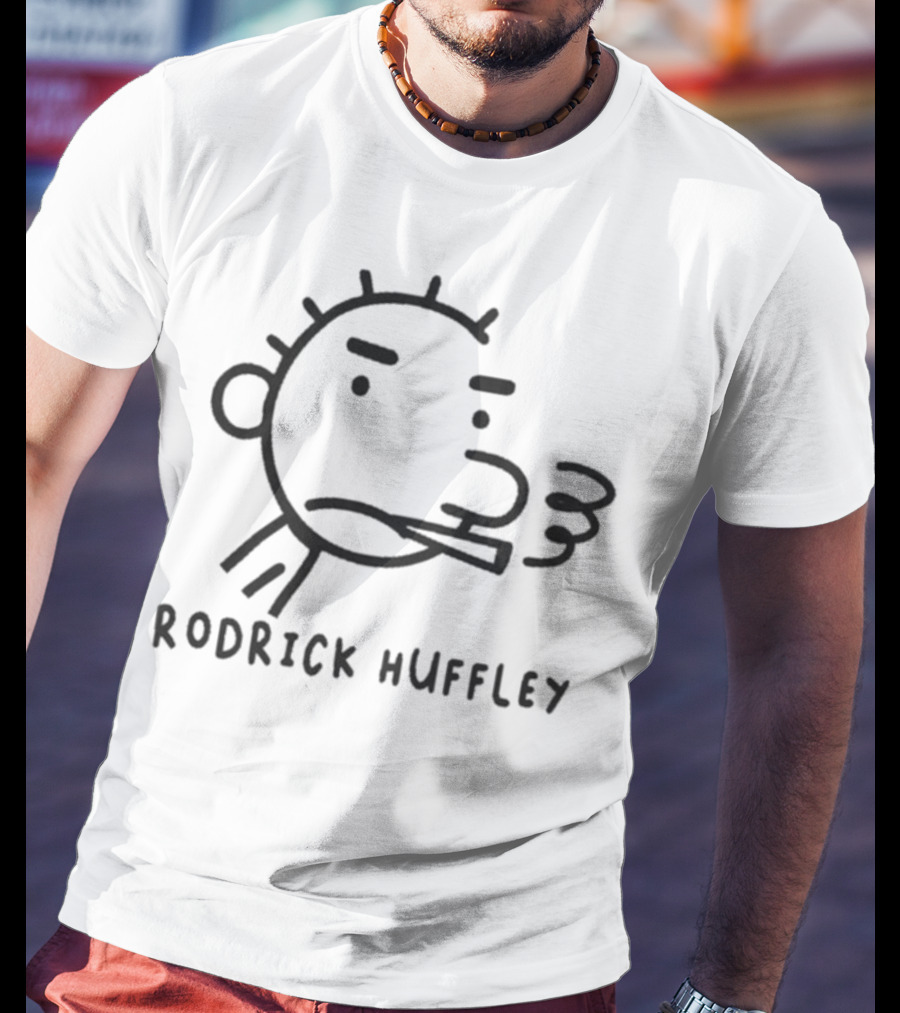 RODRICK HUFFLEY Wimpy Character Face Drawing T-Shirt
