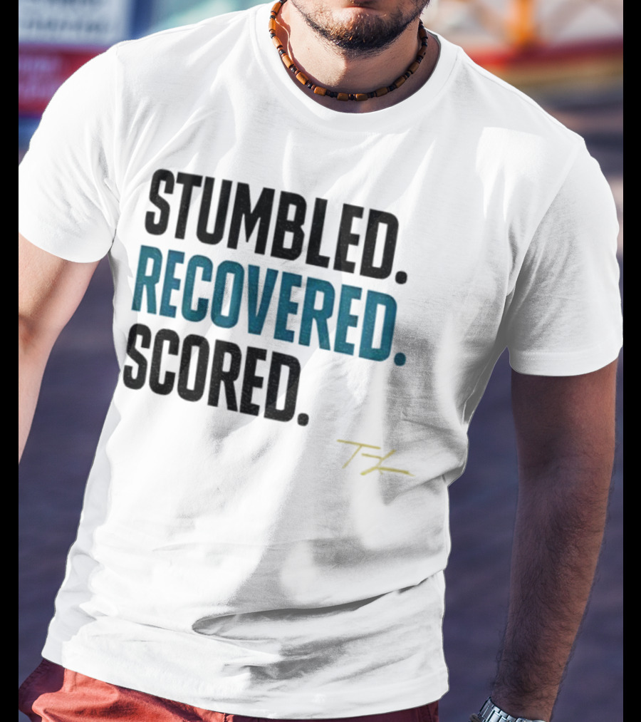 Trevor Lawrence Stumbled Recovered Scored TK Jacksonville Jaguars T-Shirt