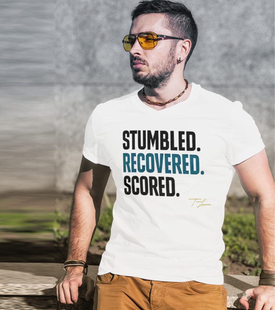 Trevor Lawrence Stumbled Recovered Scored TK Jacksonville Jaguars T-Shirt