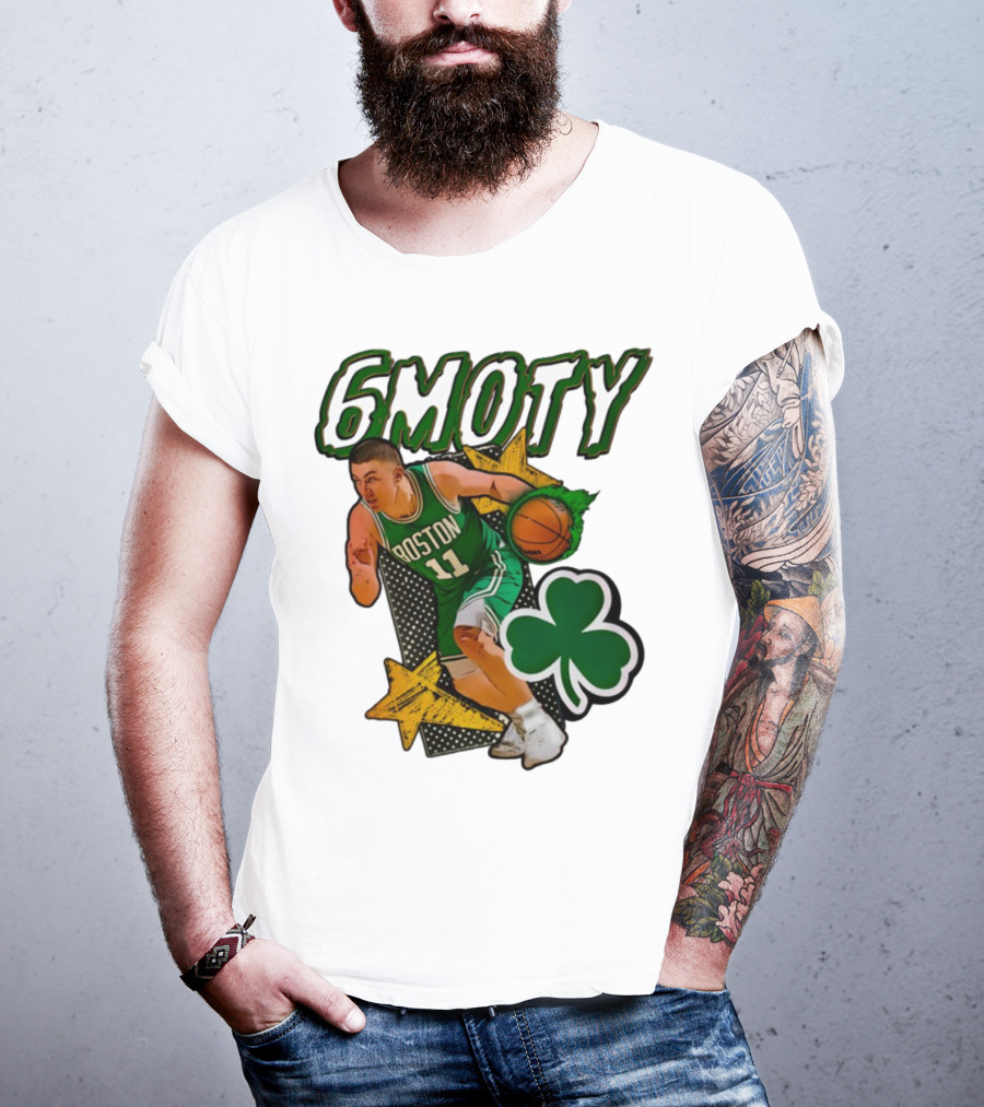 6Moty Boston Celtics Basketball Player Clover Stars T-Shirt