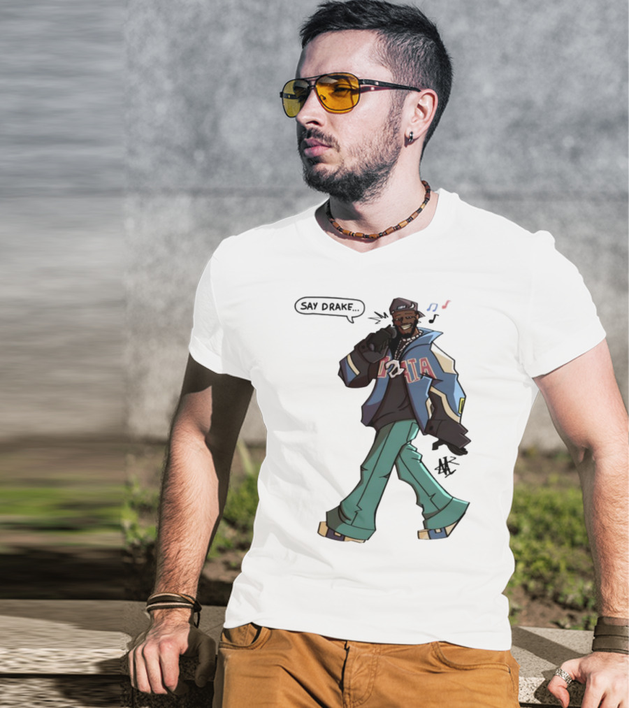 Windandsea Kendrick Lamar Say Drake Illustration T-Shirt