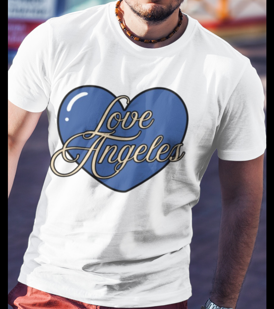 Bffs & Babes Love Angeles Heart Design T-Shirt