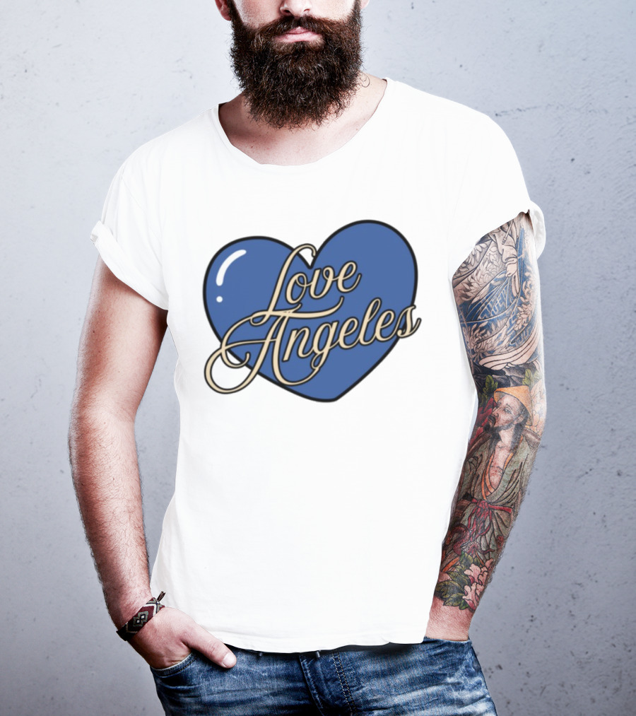 Bffs & Babes Love Angeles Heart Design T-Shirt