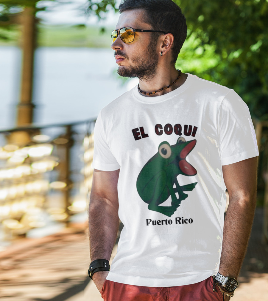 El Coqui Frog Puerto Rico Cultural Icon T-Shirt