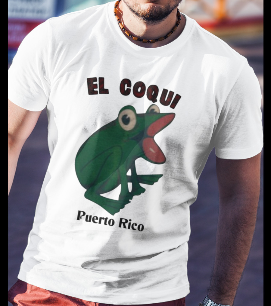 El Coqui Frog Puerto Rico Cultural Icon T-Shirt