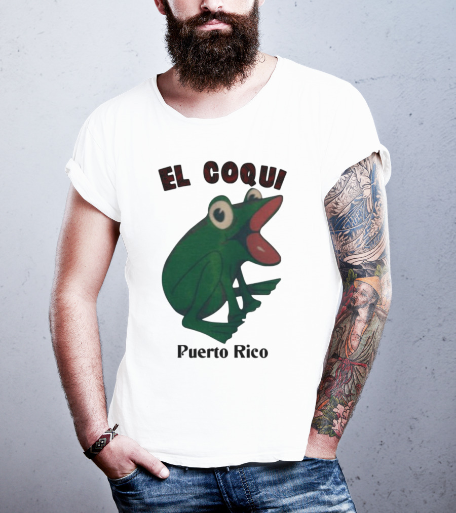 El Coqui Frog Puerto Rico Cultural Icon T-Shirt