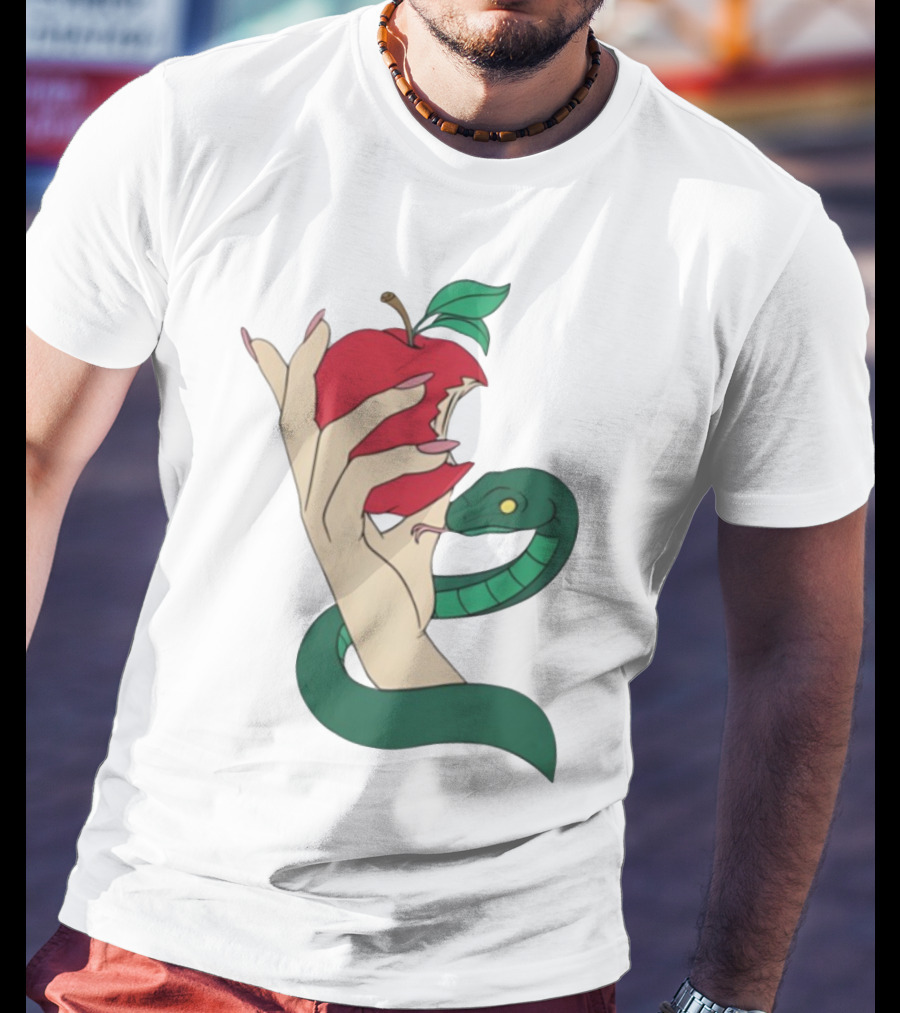 Eve Was Framed Ewf Colorful Snake And Apple T-Shirt