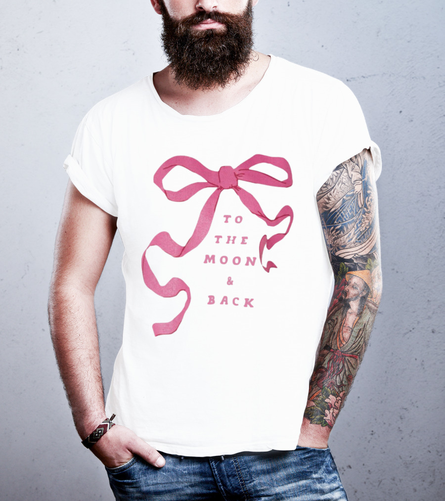 To The Moon And Back Pink Ribbon T-Shirt