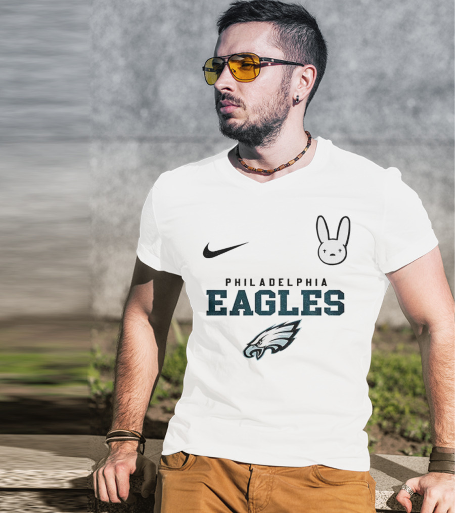 Bad Bunny Nike Philadelphia Eagles NFL 2025 Collaboration T-Shirt