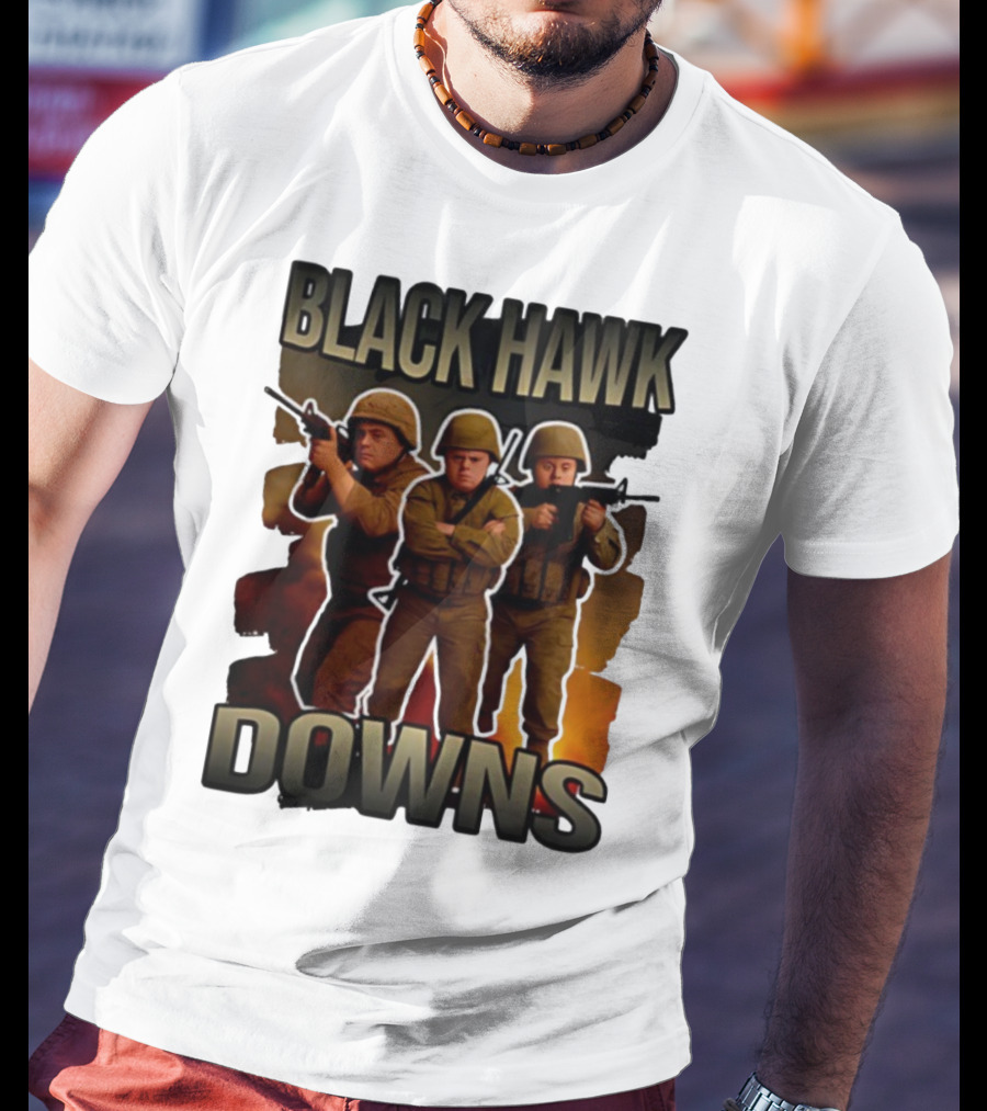 Black Hawk Downs Movie Parody Soldiers T-Shirt