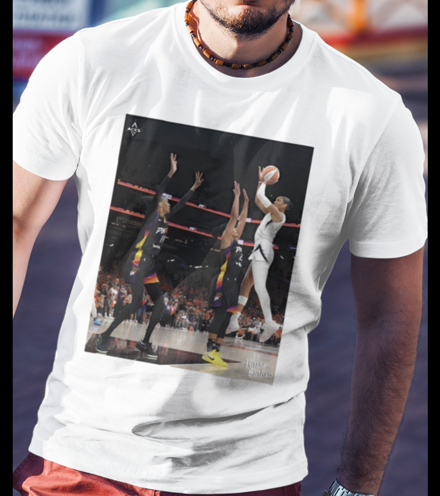 Las Vegas Aces Hang It In The Louvre Basketball Action Shot T-Shirt