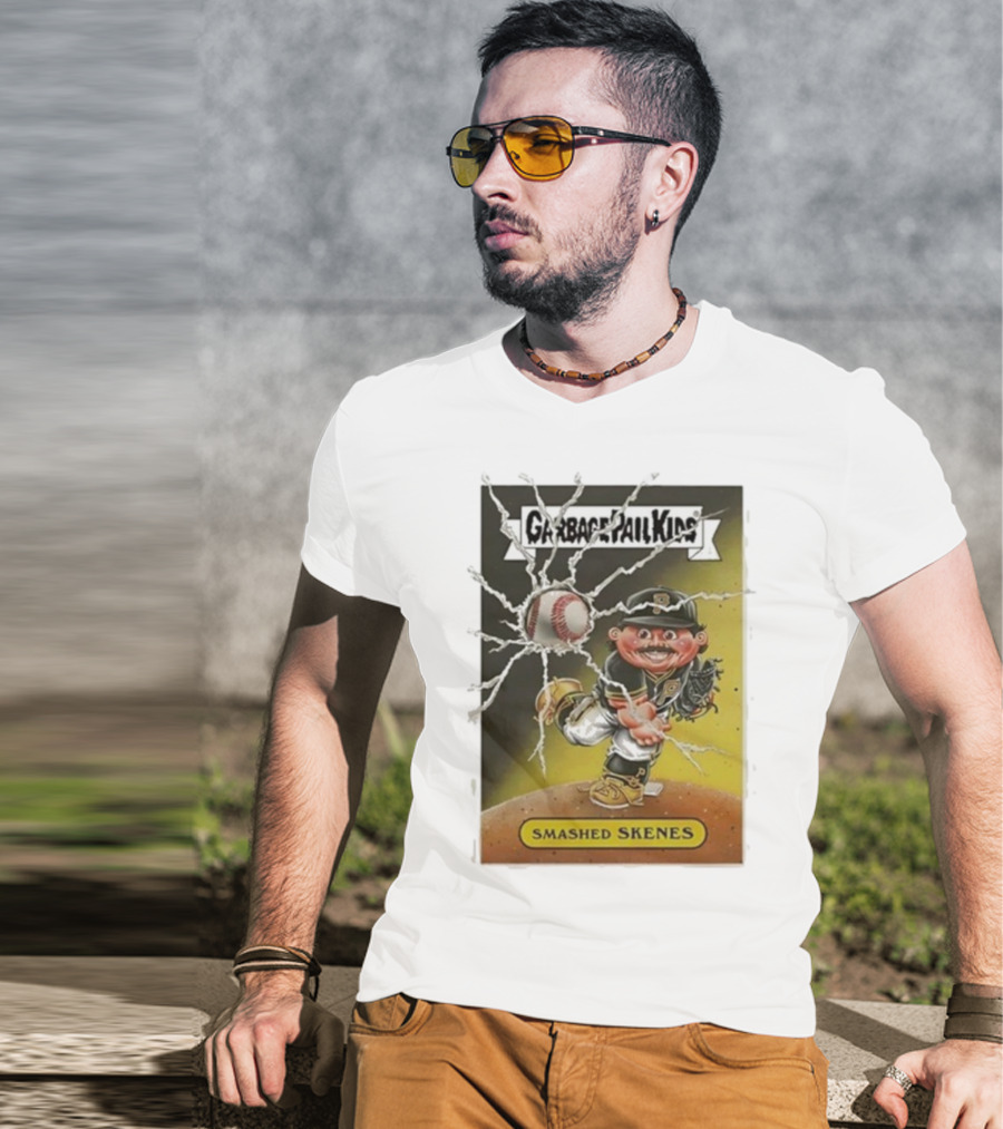 Garbage Pail Kids Smashed Skenes Pittsburgh Pirates Paul Skenes T-Shirt
