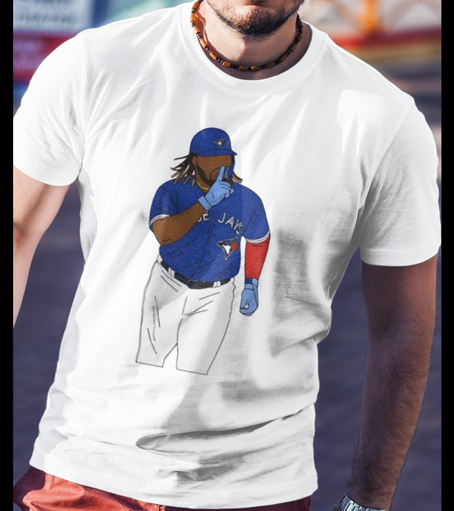 Vladimir Guerrero Jr Shhh Gesture Toronto Blue Jays Player Iconic Pose T-Shirt