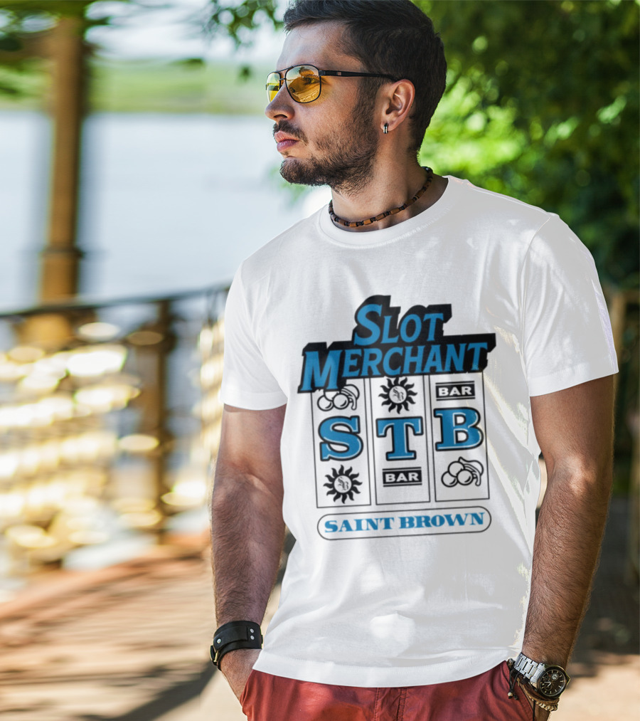 Slot Merchant STB Saint Brown Slot Machine T-Shirt
