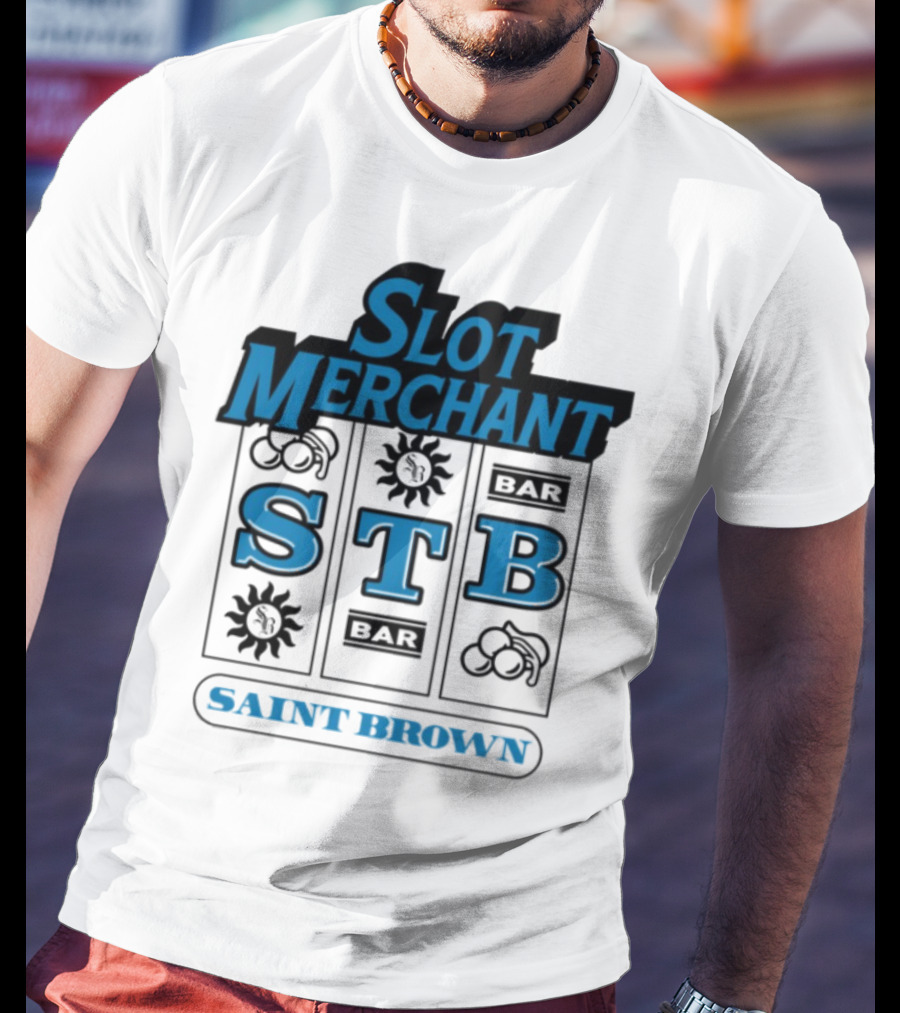 Slot Merchant STB Saint Brown Slot Machine T-Shirt
