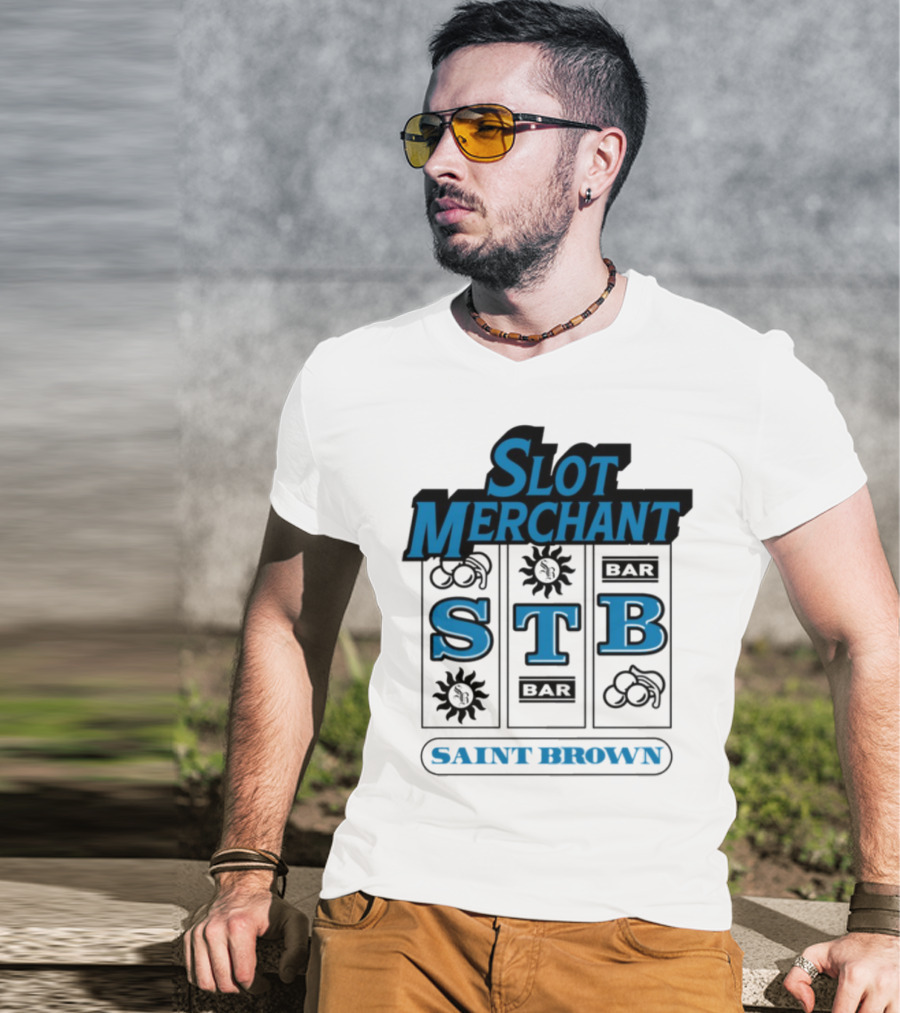 Slot Merchant STB Saint Brown Slot Machine T-Shirt