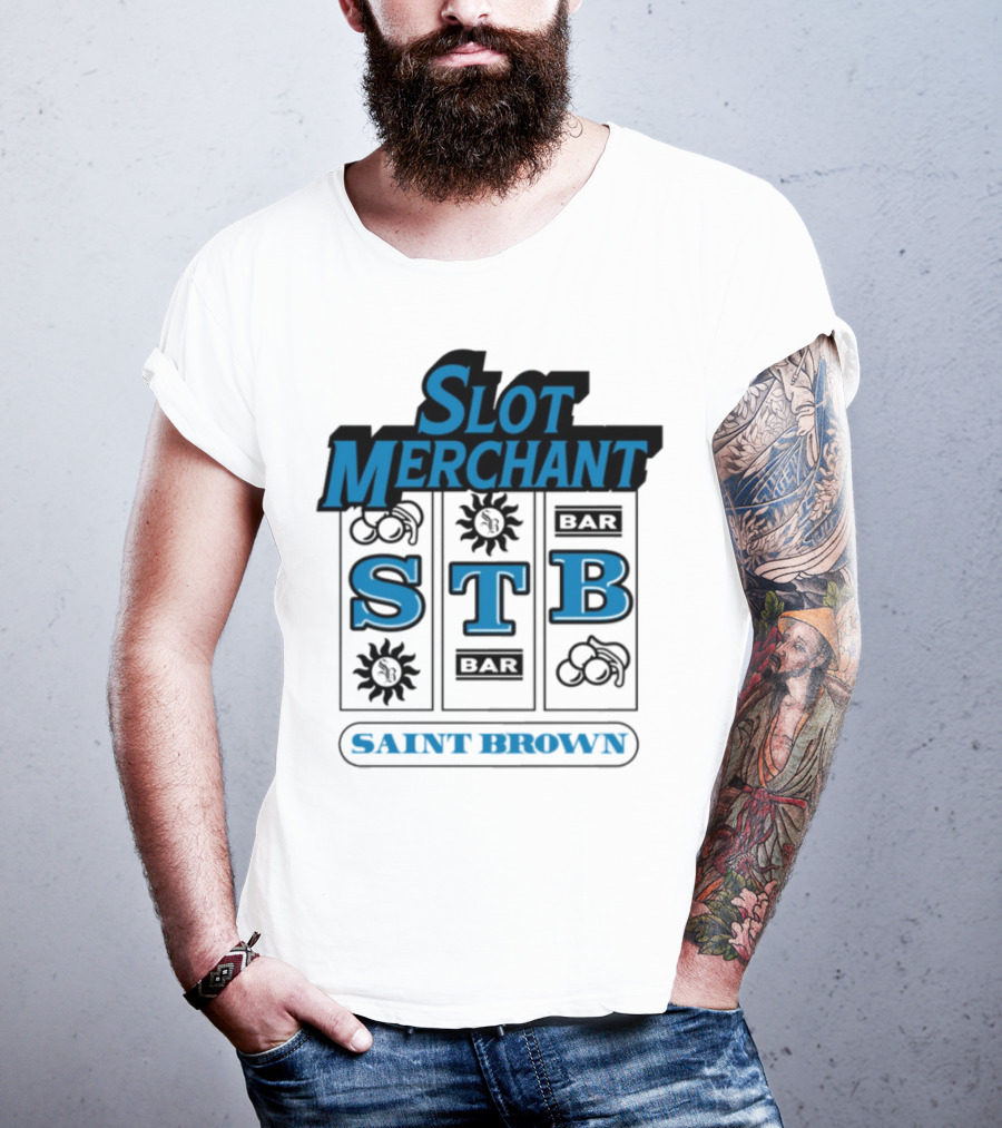 Slot Merchant STB Saint Brown Slot Machine T-Shirt