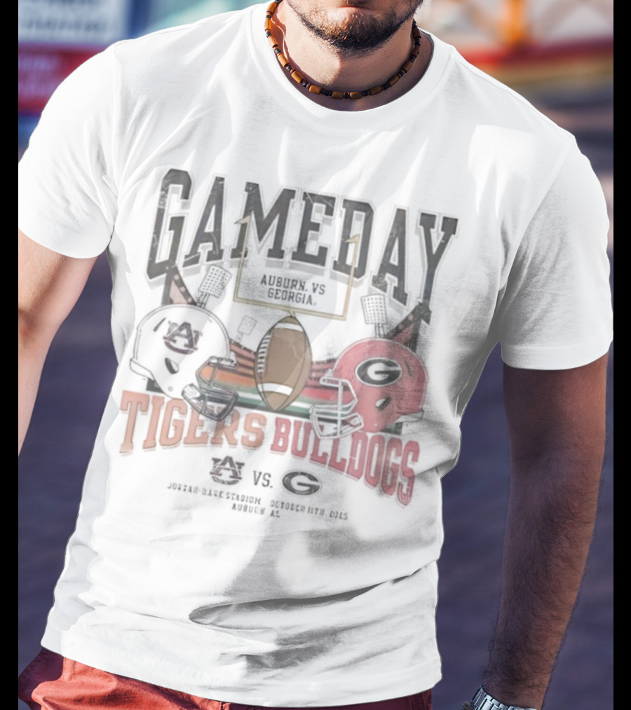 Gameday Auburn Tigers Vs Georgia Bulldogs Jordan-Hare Stadium September 27 2025 T-Shirt