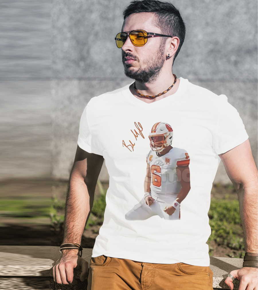 Baker Mayfield Signature Tampa Bay Buccaneers NFL Quarterback Number 6 T-Shirt