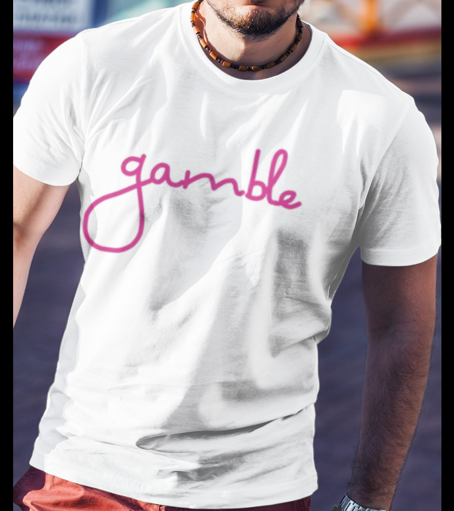 Fuchsia Gamble Script T-Shirt