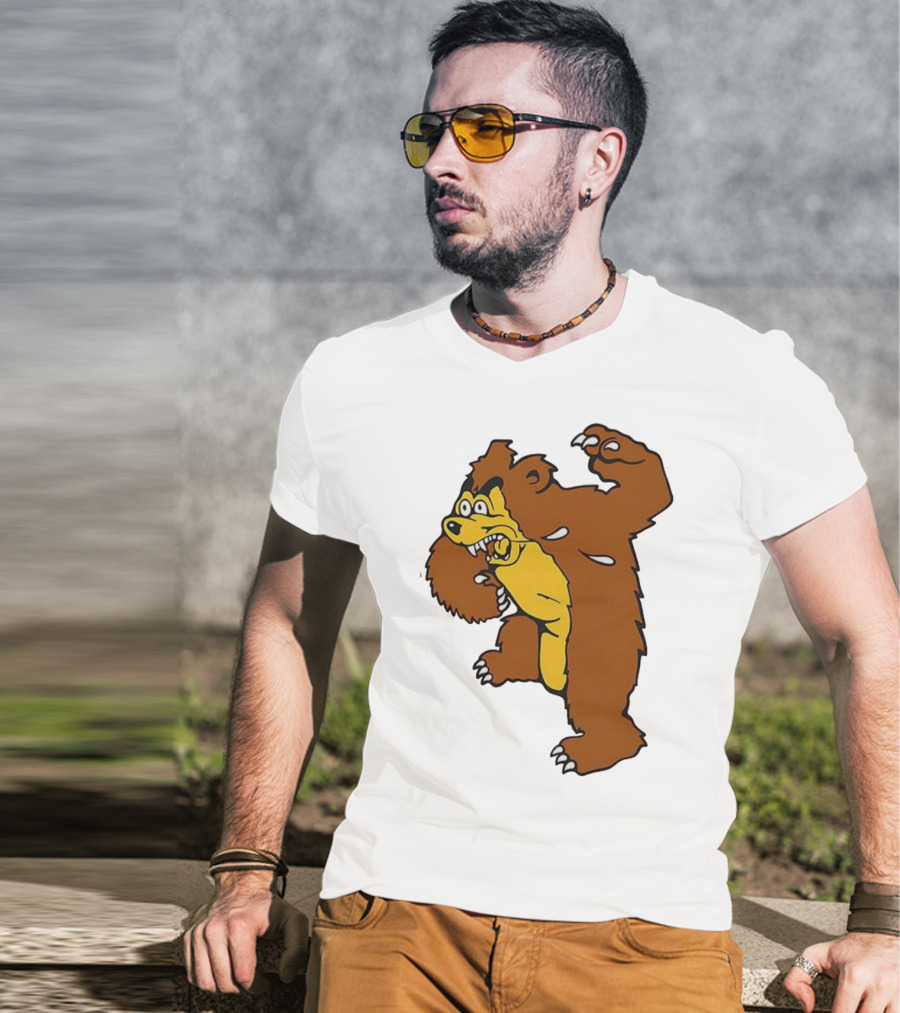 Montana Grizzlies Retro Monety Mascot Bear T-Shirt