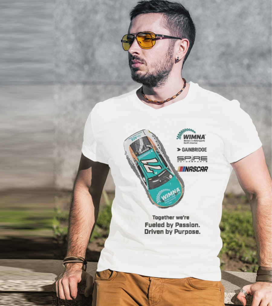 WIMNA Women In Motorsports North America Together We’re Fueled By Passion Driven By Purpose Racing Car Collaboration T-Shirt