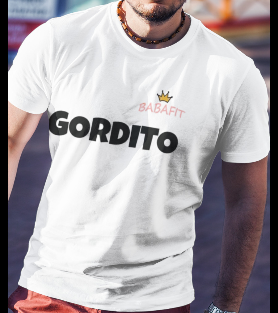 Babafit Gordito Crown Motif T-Shirt