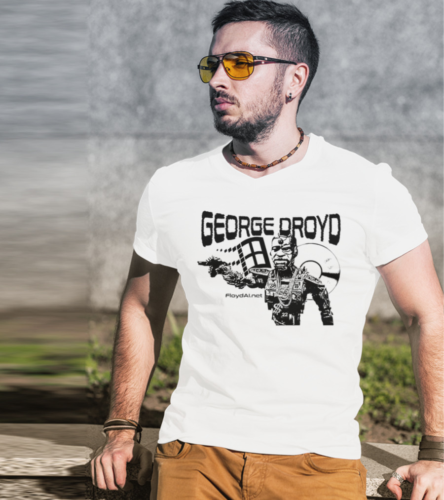 George Droyd Retro Vintage Droid Star Patterns T-Shirt