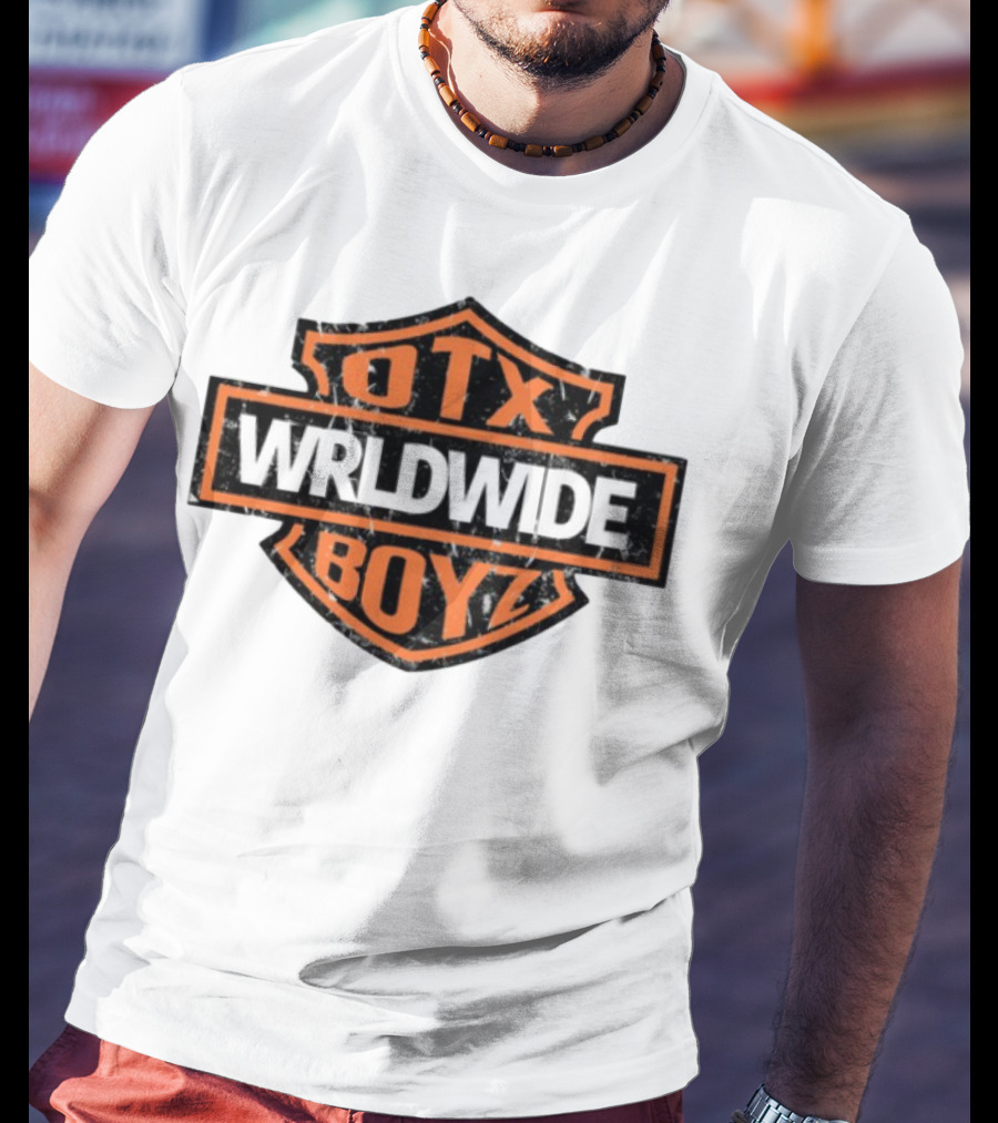 Otxboyz Wrldwide Grunge Badge Style T-Shirt