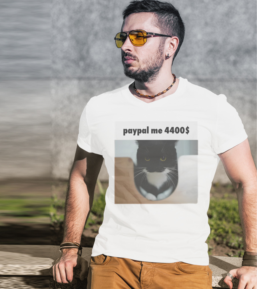 Paypal Me 4400$ Black Cat T-Shirt