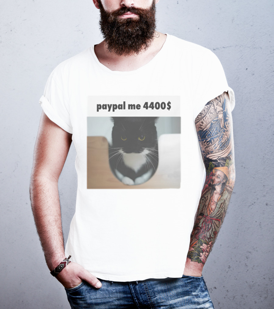 Paypal Me 4400$ Black Cat T-Shirt
