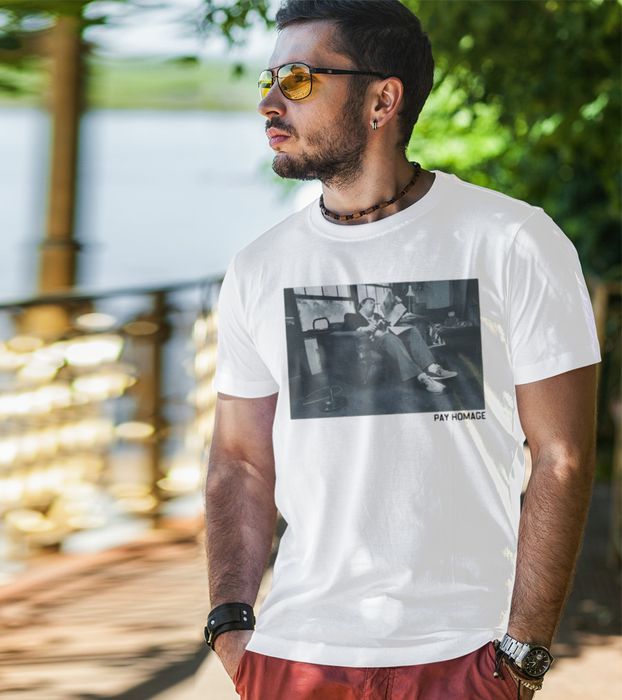 John Candy Relaxing In Comfy Chair Reading In Classic Setting T-Shirt