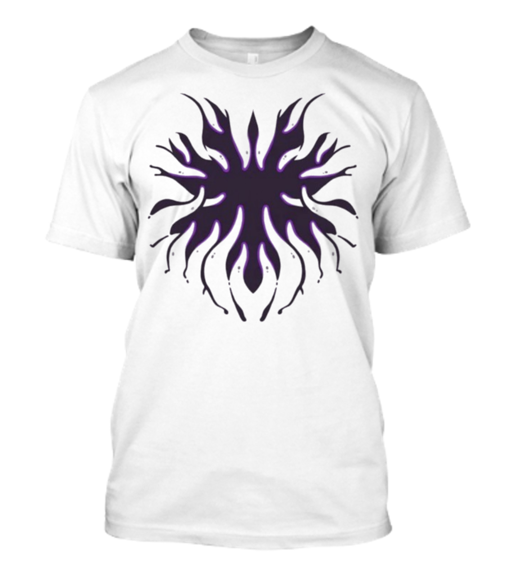 Kinetic Games Prestige IX Purple Abstract Flame Symbol T-Shirt