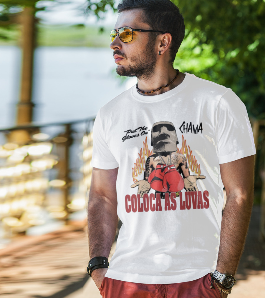 "Coloca As Luvas Put The Gloves On Flame Boxing" T-Shirt