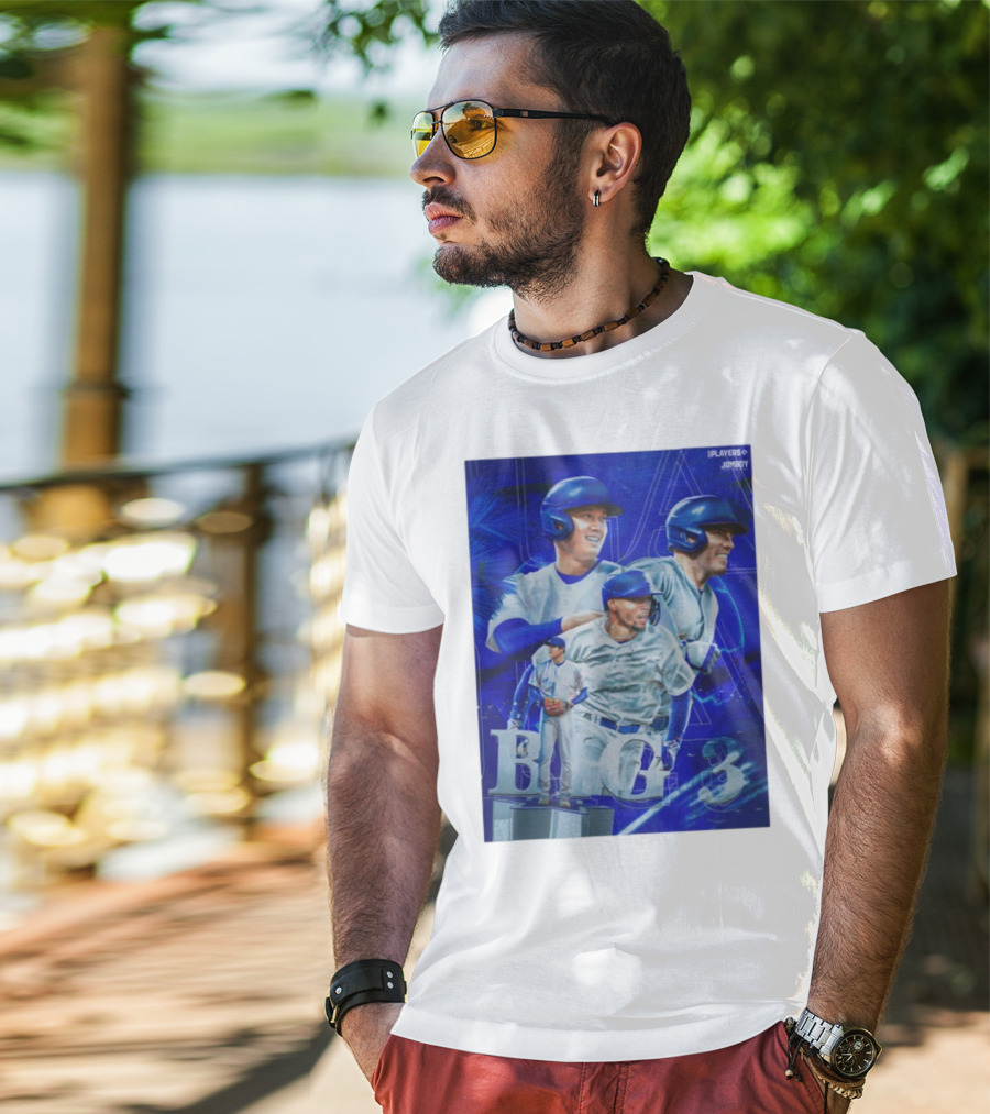 LA Big 3 IPlayers Jomboy Baseball Theme T-Shirt