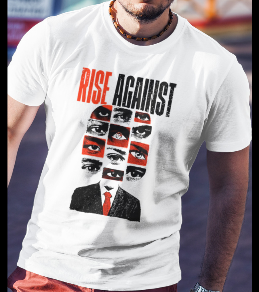 Rise Against Big Brother Surveillance Eyes Suit T-Shirt
