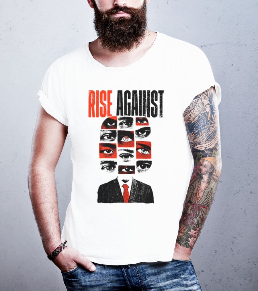 Rise Against Big Brother Surveillance Eyes Suit T-Shirt