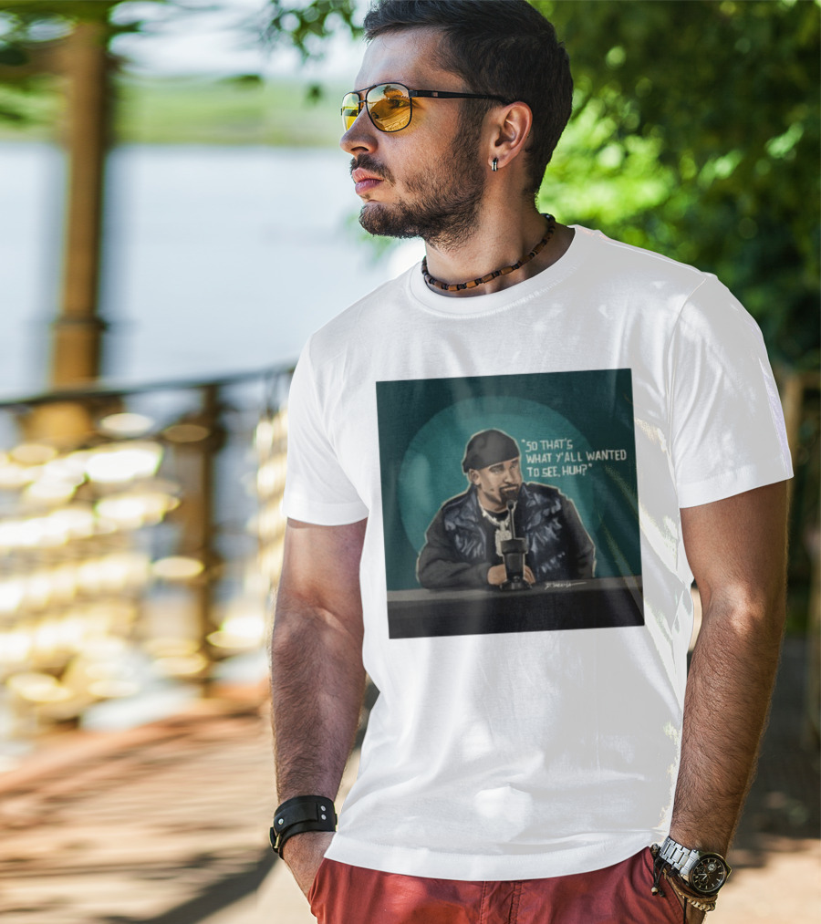 "So That's What Y'all Wanted To See Huh Microphone Interview Moment" T-Shirt