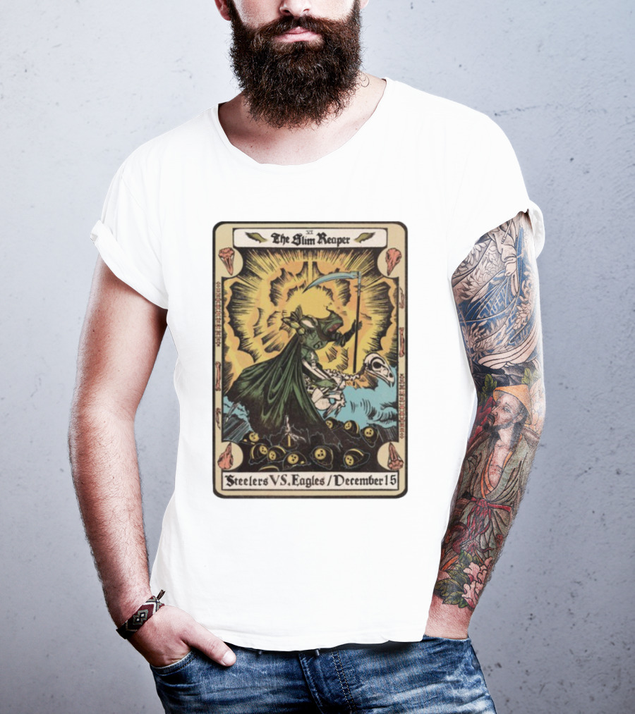 The Slim Reaper Steelers VS Eagles December 15 T-Shirt
