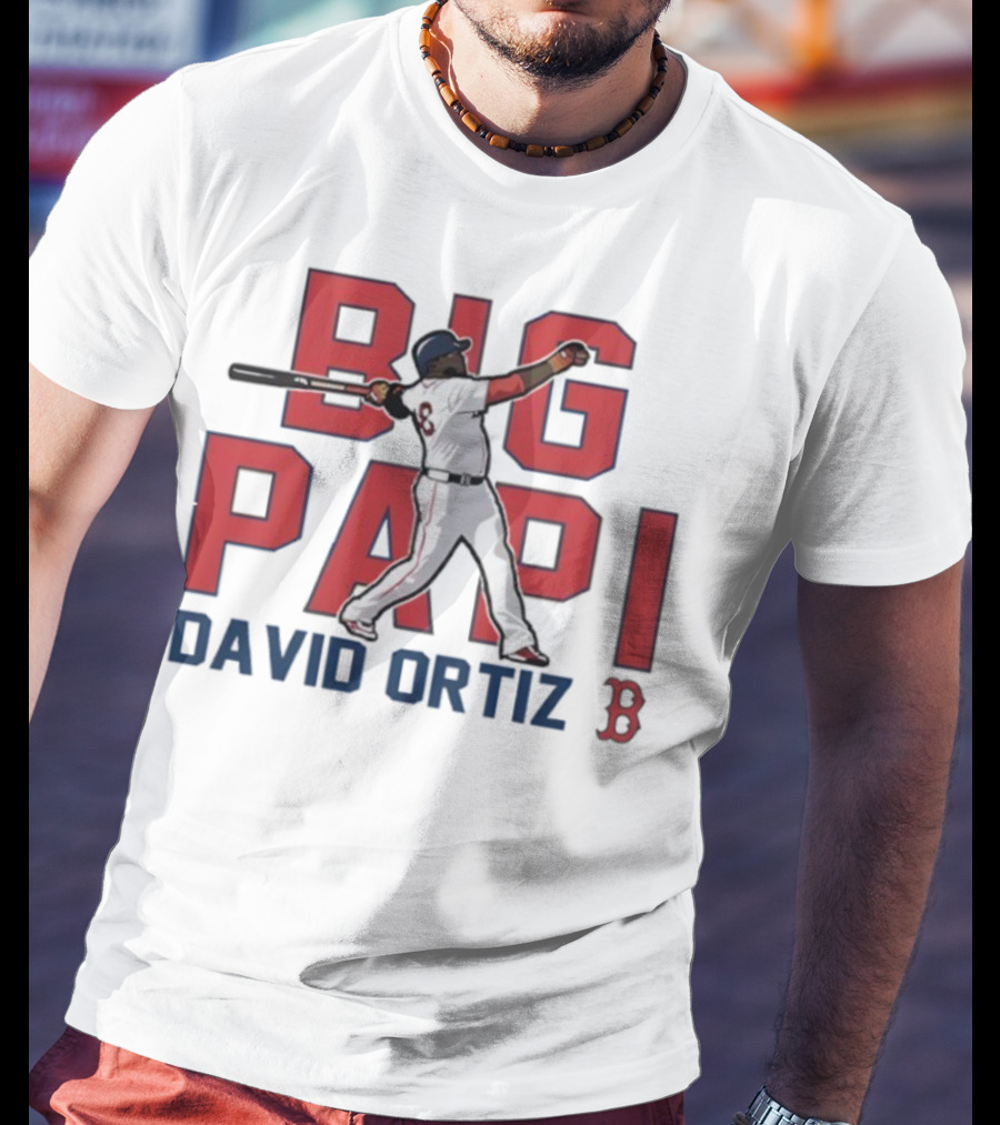 Big Papi David Ortiz Red Sox Cooperstown Player Classic Baseball T-Shirt