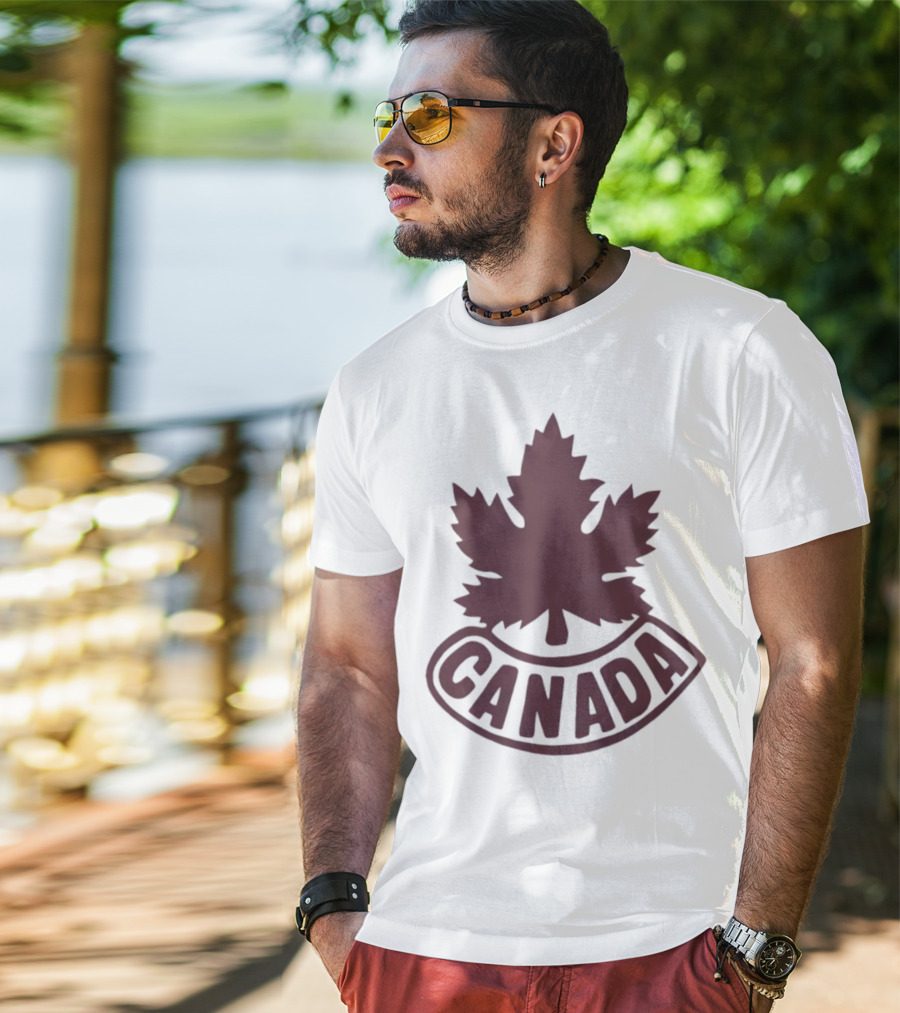 Canada Maple Leaf Badge T-Shirt