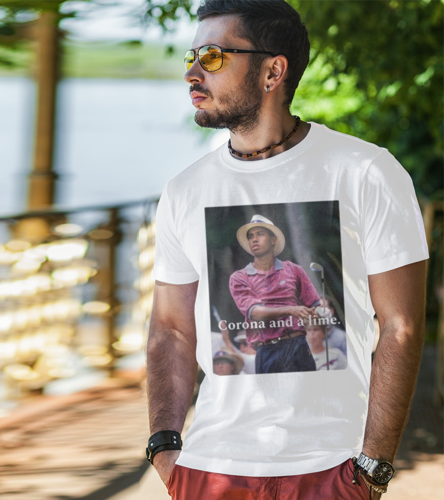 Corona And A Lime Golf Legend Iconic Style T-Shirt